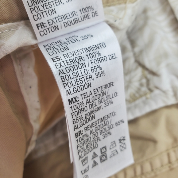 Quicksilver Waterman Secret Seas Beige Shorts Twill Mid Rise Mens 30 (31x9) - Picture 10 of 11